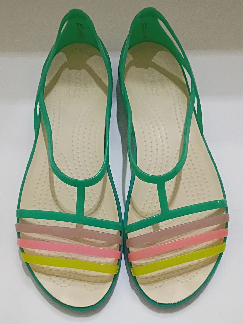 Crocs Isabella Island Green Relaxed Fit Sandals Size 10
